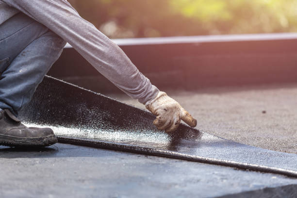 Professional Basement Waterproofing technician working in Stow, OH